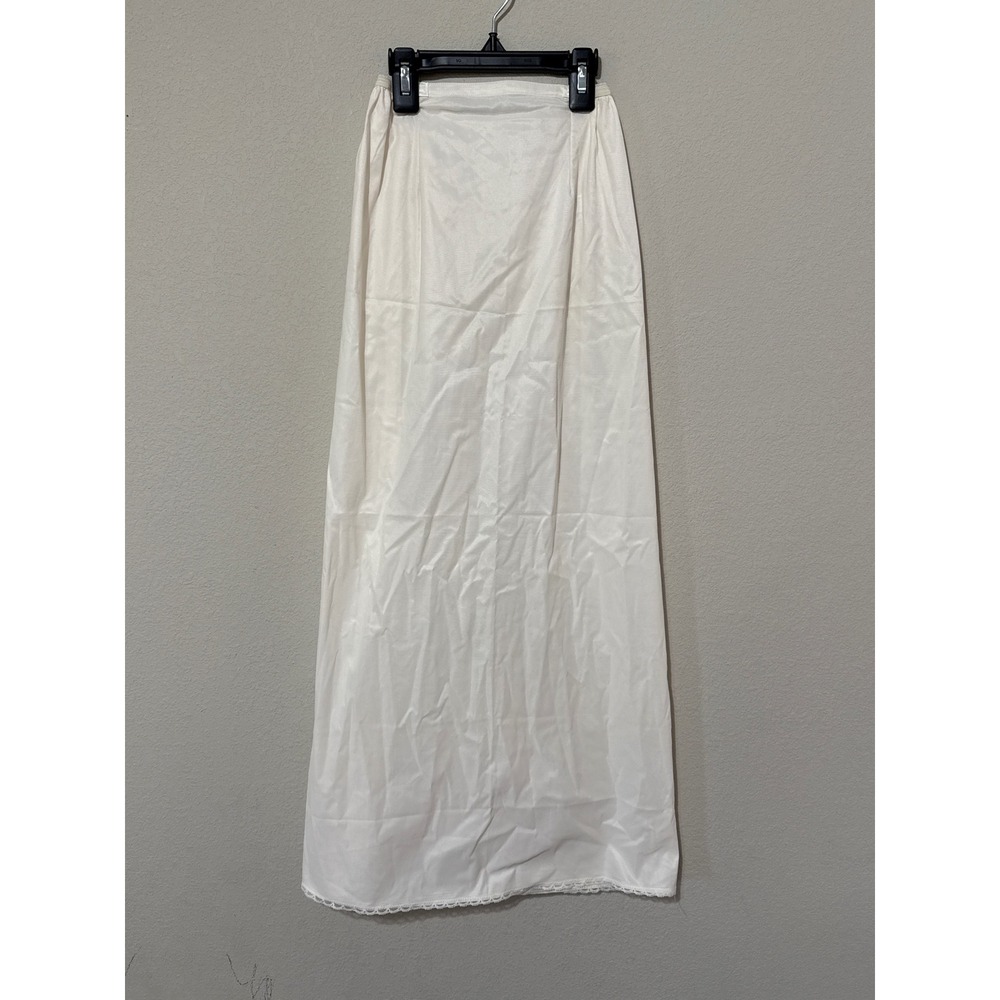 Vintage Vassarette Ivory Half Slip Women's Size Petite Small Nylon‎ Lace Trim